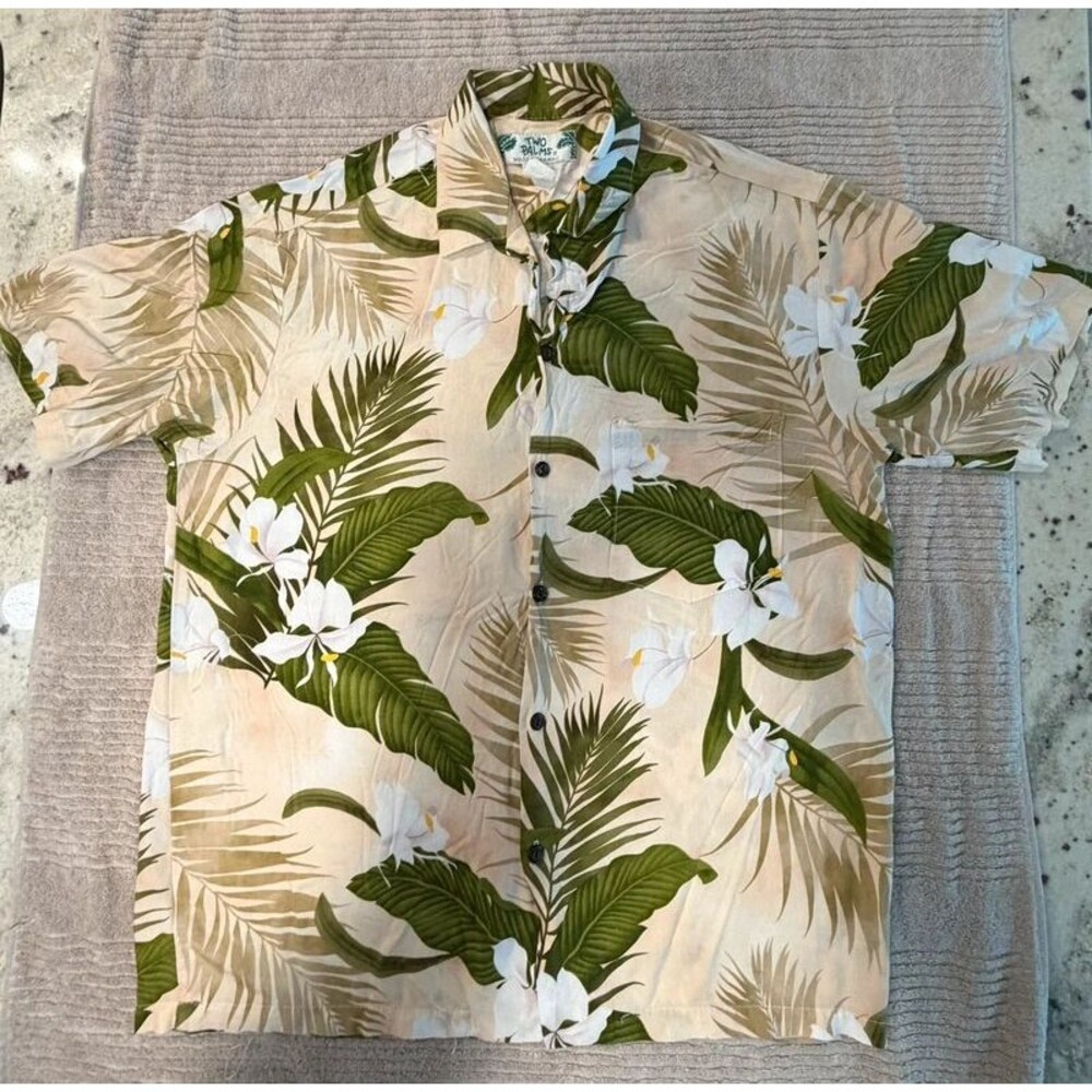 Two Palms Hawaiian Men’s Shirt-Med